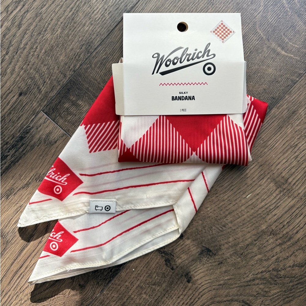 Woolrich x Target Buffalo Check Silky Bandana LE NWT